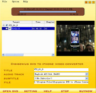 Digigenius DVD to iPhone Converter screenshot